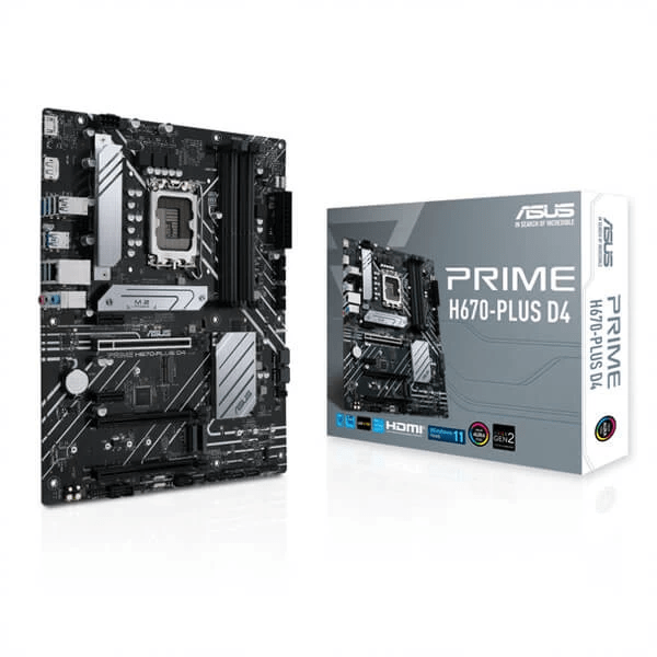 Buy Shop Asus Prime H670-PLUS D4 Intel Motherboard Supports Intel