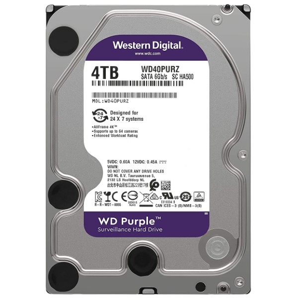 WD Purple 4TB HDD4個　500GB1個　5個セット Buy Shop Western Digital Purple Surveillance 4TB 3.5 inch SATA