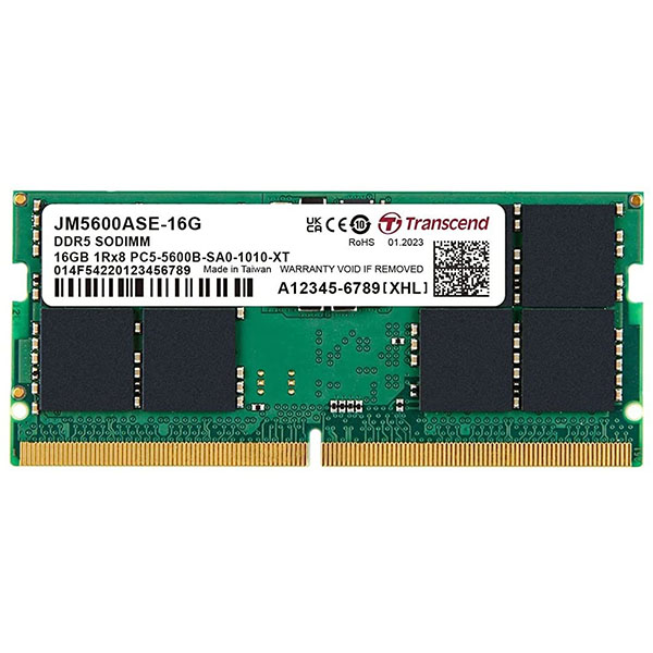 Buy Shop Transcend JetRam 16GB (1 X 16GB) DDR5 5600MHz CL46 (1Rx8