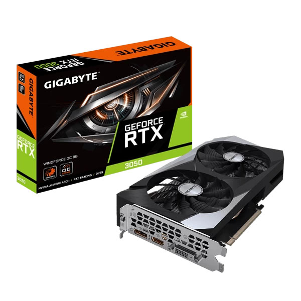 Gigabyte RTX 3050 8GB [GIGABYTE-RTX-3050-WINDFORCE-OC] (gaming oc)