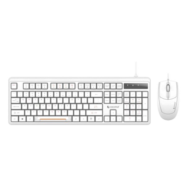keyboard [COCONUT-K28-VELVET-COMBO-WHITE] (combo white)