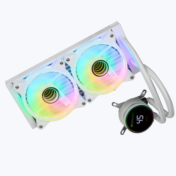 Buy Shop ZEBRONICS AIO240TW 240mm AIO Liquid Cooler (White) at Low