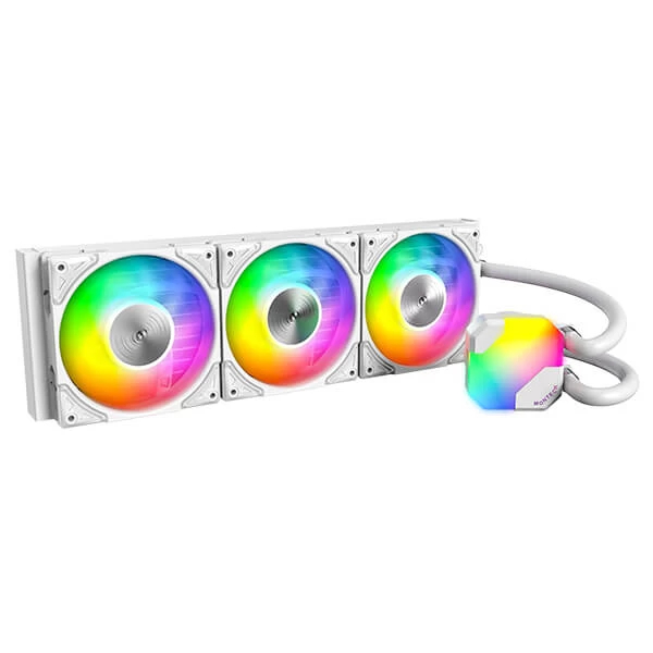 Buy Shop Montech HyperFlow ARGB 360 CPU Liquid Cooler (White) at
