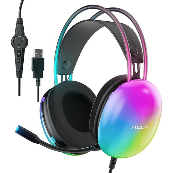 headphone [AULA-S505-HEADPHONE-BLACK] (black gaming)
