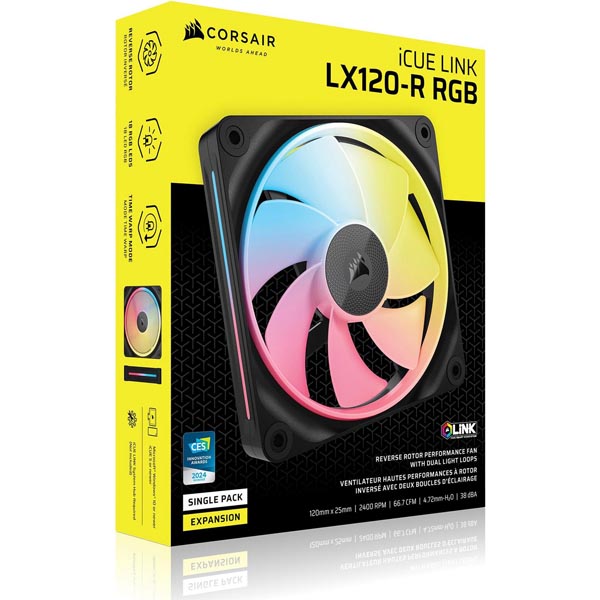 Buy Shop CORSAIR iCUE LINK LX120-R RGB 120mm PWM Reverse Fan