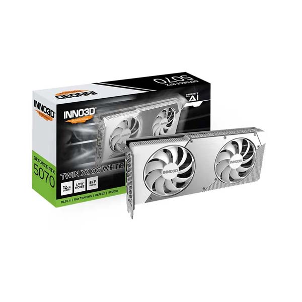 Buy Shop Inno3D Rtx 5070 Twin X2 OC White 12Gb GDDR7 Graphics Card
