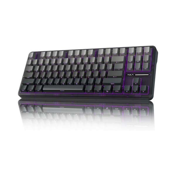 keyboard-accessory [AULA-F87-KEYBOARD-GRAY-CRYSTAL] (gaming)