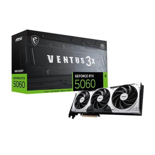 Buy Shop MSI RTX 5060 Ventus 3X OC 8GB GDDR7 Graphics Card at Low
