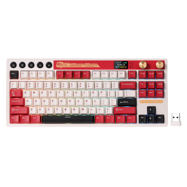 Buy Shop RK ROYAL KLUDGE M87 Wireless Gaming Keyboard RED Famicom