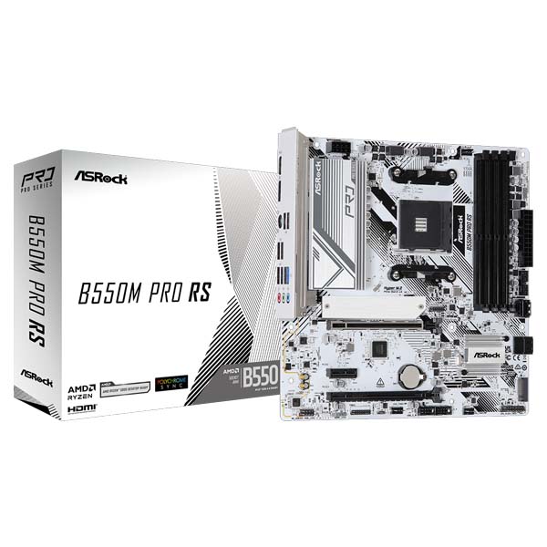 Buy Shop ASRock B550M Pro RS AM4 Micro ATX Motherboard at Low