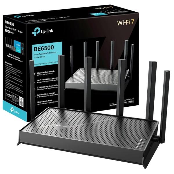 Buy Shop TP-Link Archer BE400 Dual-Band BE6500 WiFi 7 Router at