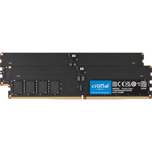 Buy Shop Crucial 128GB (2 x 64GB) DDR5 6400 MHz CUDIMM Memory Kit