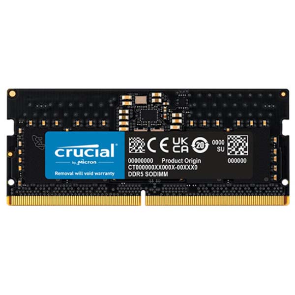 Buy Shop Crucial 8GB DDR5-5600 SODIMM CL46 (16Gbit) Laptop Memory