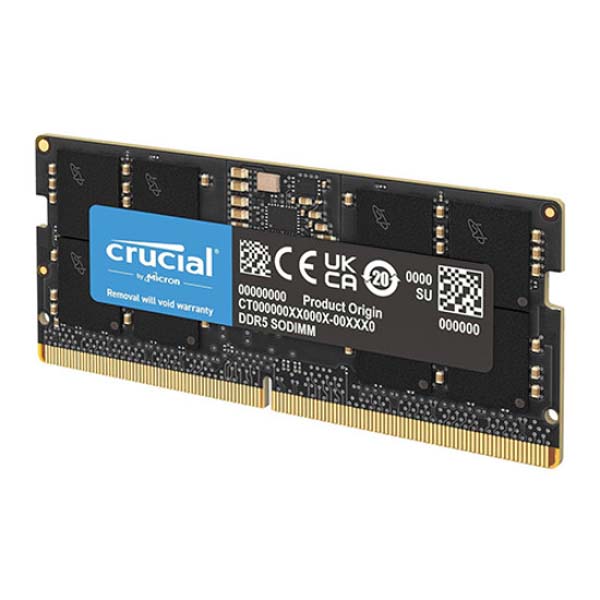 Buy Shop Crucial 8GB DDR5-5600 SODIMM CL46 (16Gbit) Laptop Memory