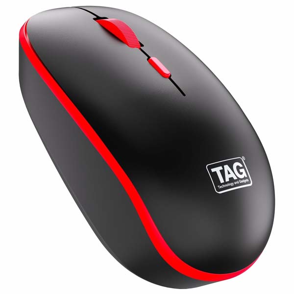 mouse [TAG-WM500-MOUSE-BLACK-RED] (black wireless)