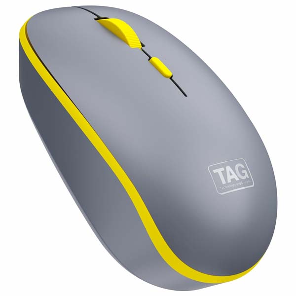 mouse [TAG-WM500-MOUSE-GREY-YELLOW] (wireless)