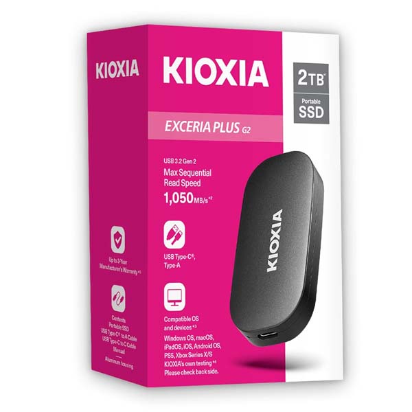 Buy Shop KIOXIA EXCERIA Plus G2 2TB Portable SSD at Low Price